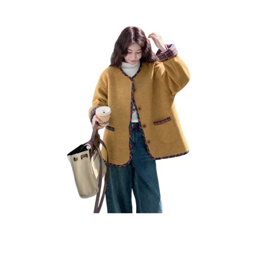 MEXICAN Желтое Женское Пальто