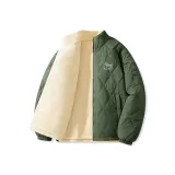 [Супер-теплый Шерпа] Пальмовый зеленый (Ма Череп Кошка Логотип на груди)