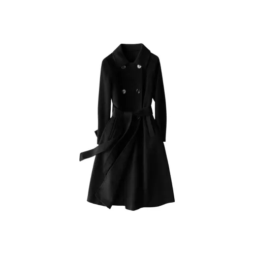 ONE SHALLOW Черное Женское Пальто