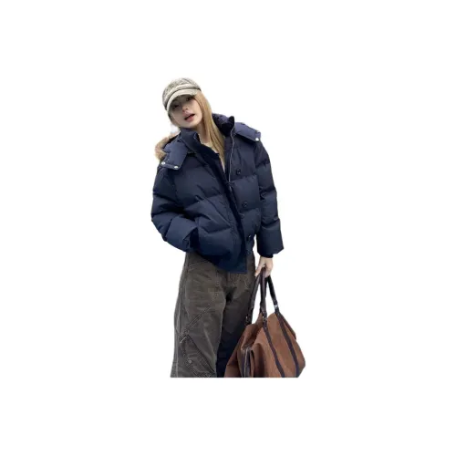 XIANGTIANE Темно-синий женский пуховик