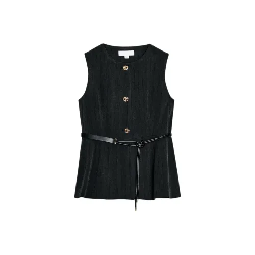 ZARA Женские майки угольно-серого цвета