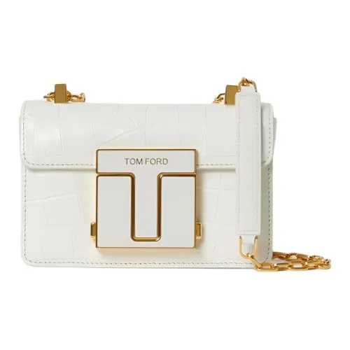 TF Коровья кожа Сумка через плечо Маленькая Сумка на плечо Женская Белая