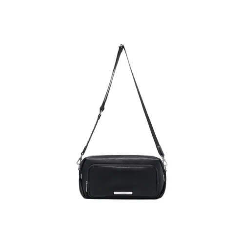 LI NING 1990 Искусственная кожа Сумка через плечо Стандартная Унисекс Черная