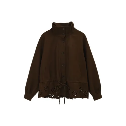 MISHOW Кофе Пальто Женское Короткое Пальто