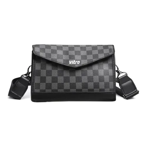 VITRO ПУ (полиуретан) Сумка через плечо Мужская Квадратная Узорная