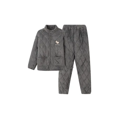 Qin Jing Серый Мужской Пижамный Комплект