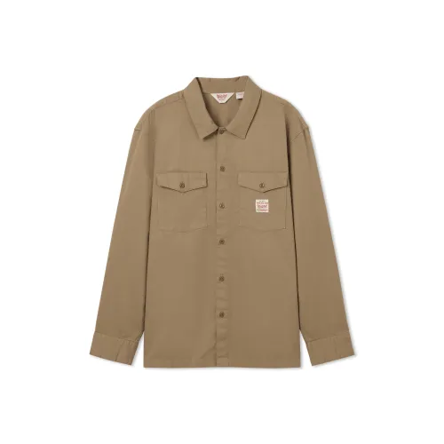 Levis Коричневые Мужские Рубашки