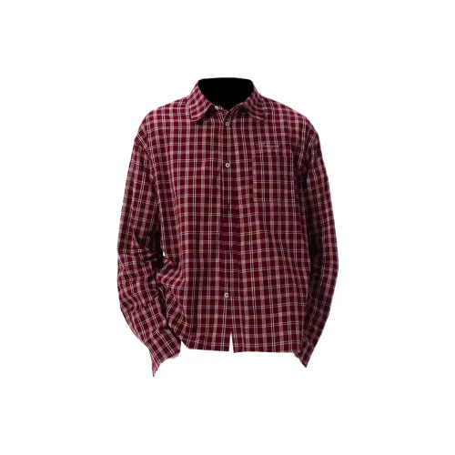 YIWANSHIDUO Красный Унисекс Рубашки