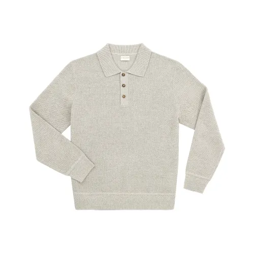 ZINGCHEN Смешанные Светло-Бежевые Мужские Свитера