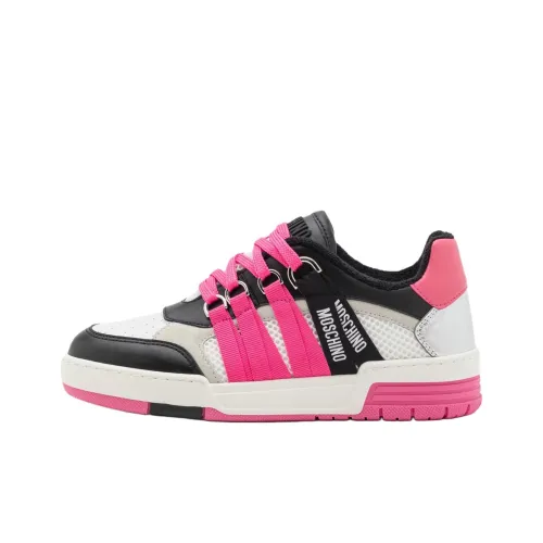 MOSCHINO Низкие кроссовки для скейтбординга женские розовые