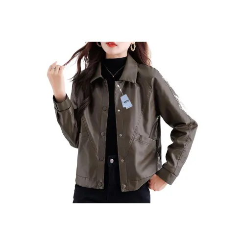 EMINU Женские кожаные куртки