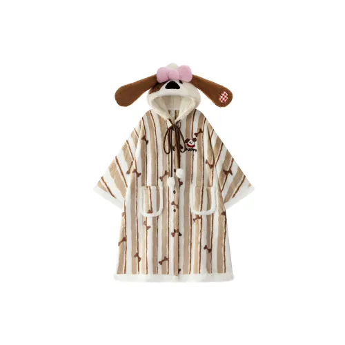 Gongdie Кофе Женские Банные халаты