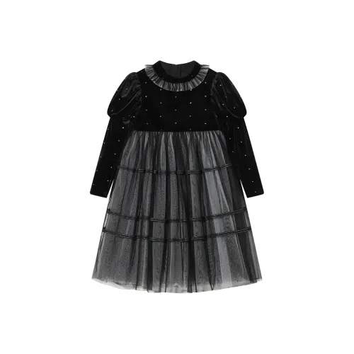 E.I Черные Платья для девочек