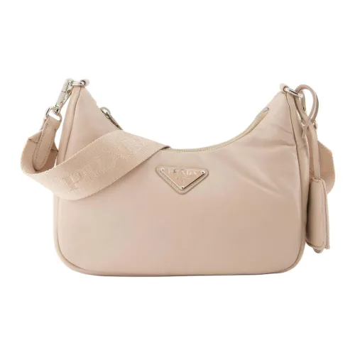 PRADA RE EDITION 2005 Lambskin Плечевая сумка Женская Бежевая