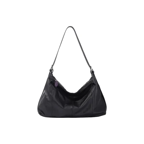 KoniKoni Сумка через плечо из коровьей кожи стандартная женская черная