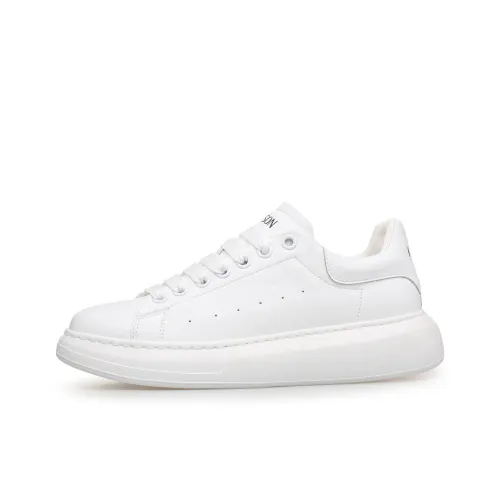 PT'SON Амортизация Баланс Устойчивый к истиранию Легкий Дышащий MID Топ Скейтбординг Мужские Кроссовки Мужские Белые