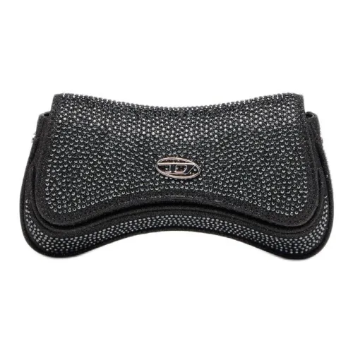 DIESEL Полиэстер Клатч Мини Женский Черный