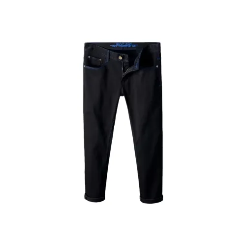 CAT'S PAW Черный Унисекс Джинсы