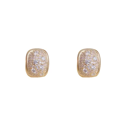 BONAS Copper Stud Earrings Women's BONAS Медные серьги-гвоздики женские