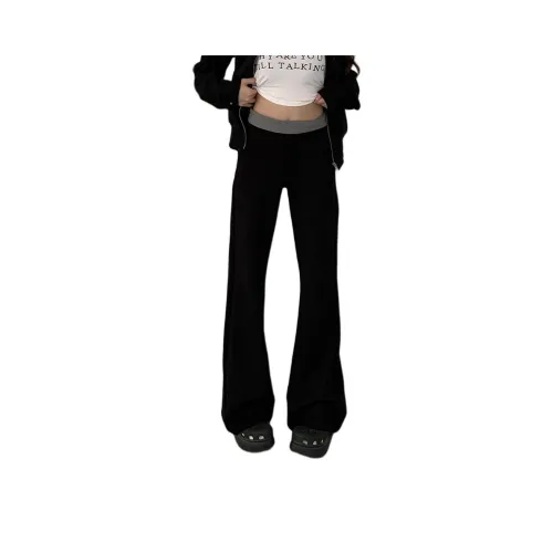 LANGQING Черные Женские Повседневные Штаны