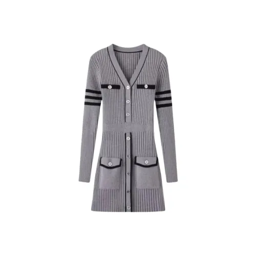 GUOZHEN Длинное платье с длинными рукавами женское