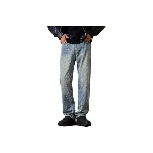 MR.MUDI Синий Унисекс Джинсы