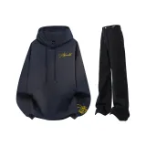 Темно-синий (Желтый) Свитшот + Черные Джинсы