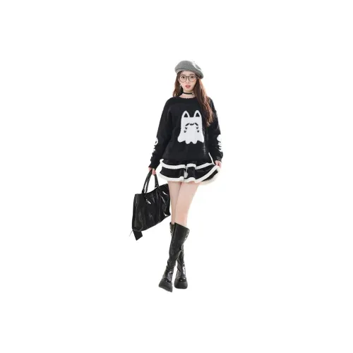 MDEHT Черный Женский Трикотаж