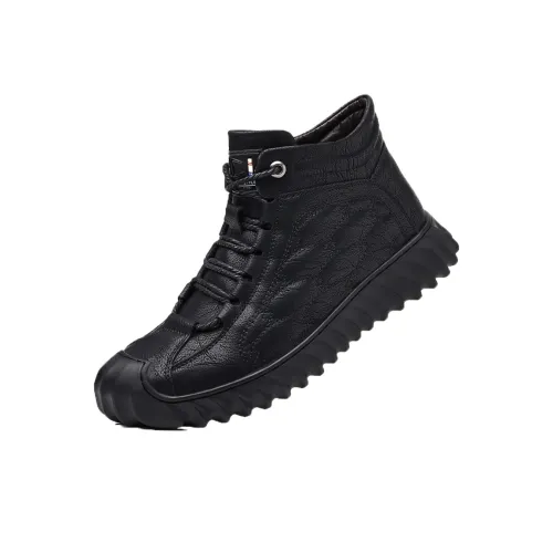 MEXICAN На открытом воздухе Сноубутсы Теплоизоляционный Увеличение Высоты Устойчивый к Износу Водонепроницаемый MID Верх Утепленная Обувь Мужская