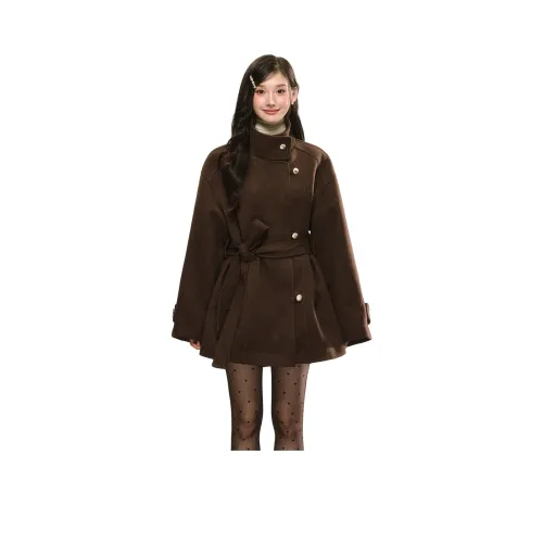 GEZITAI Коричневый Женский Пальто