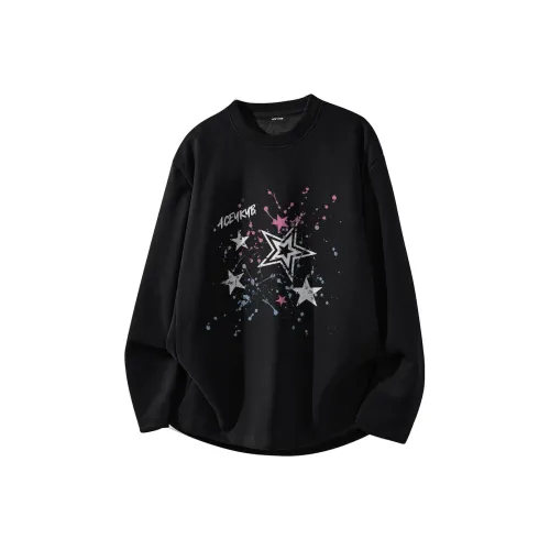 YK YB Длинный рукав Т-рубашка Унисекс