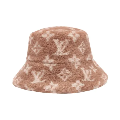 LOUIS VUITTON Полиэстер Ведрообразные Шляпы Женские Светло-Коричневый