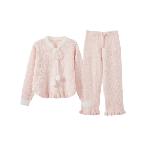 MY BODY Персик Туманный Женские Пижамные Комплекты