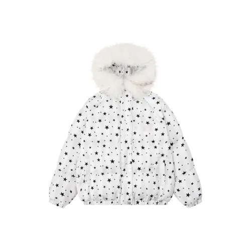 XIAOLIZI Экрю Женские пуховики