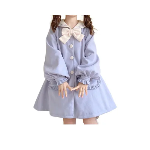 Meter MID Длина (размер в длину) Пальто Тренчкот Зимний Весна-осень