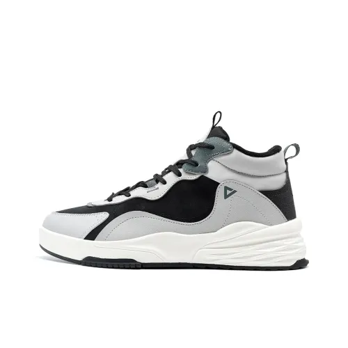 PEAK Термическая Амортизация Рекомендуемая Высота Высокий Топ Повседневная Утепленная Обувь Мужская Черная Железная Серый