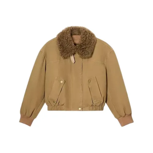 TSKIU Хаки Женские пуховики