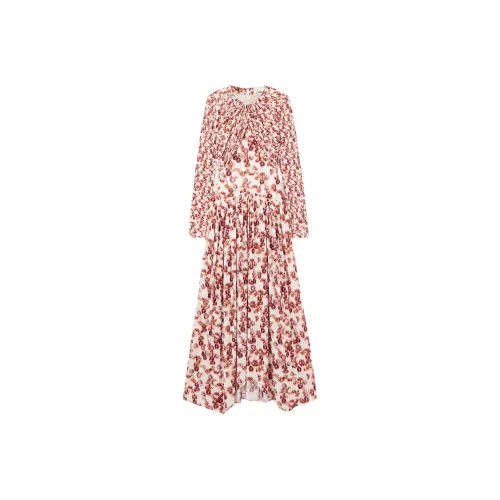 ISABEL MARANT Длинное платье с длинными рукавами женское