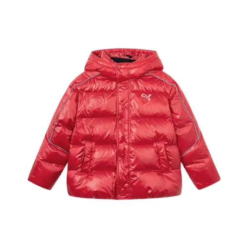 PUMA Пуховик Оранжевый Красный Детский