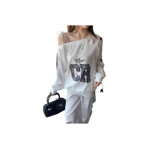 MDEHT Белый Женский Свитшот