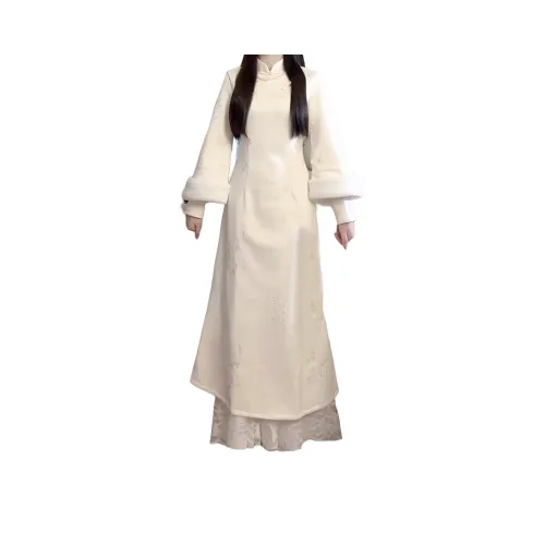 Aghr Длинное платье с длинными рукавами женское