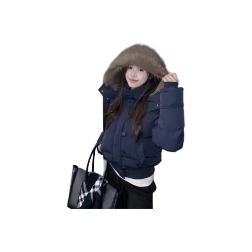 LANGQING Темно-синий женский пуховик