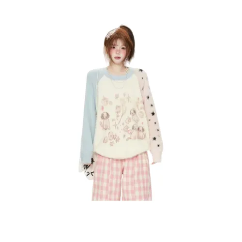 ZEKIKO STUDIO Синий и Розовый Женский Трикотаж