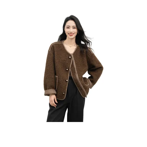 Shavani Осенне-зимний Бархат Feel Пальто Женское