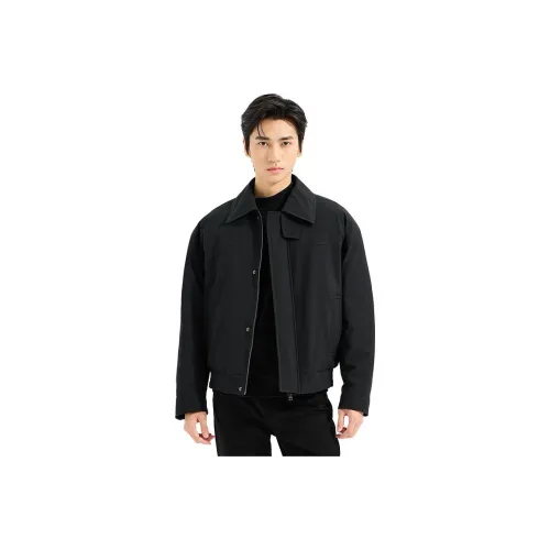 LESS IS MORE Черный Мужской Пуховик