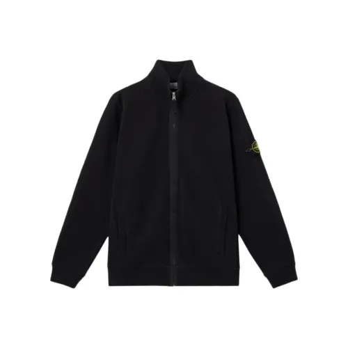 STONE ISLAND Брушированный Органический Хлопок Флис Куртки и Пальто Мужской