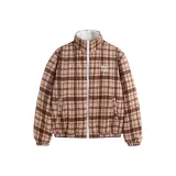 Белый кофейный клетчатый