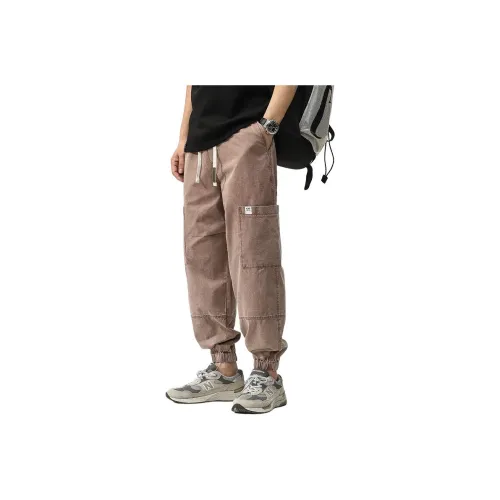 GELANLU Осенние Карго Брюки с Эластичными Манжетами Унисекс
