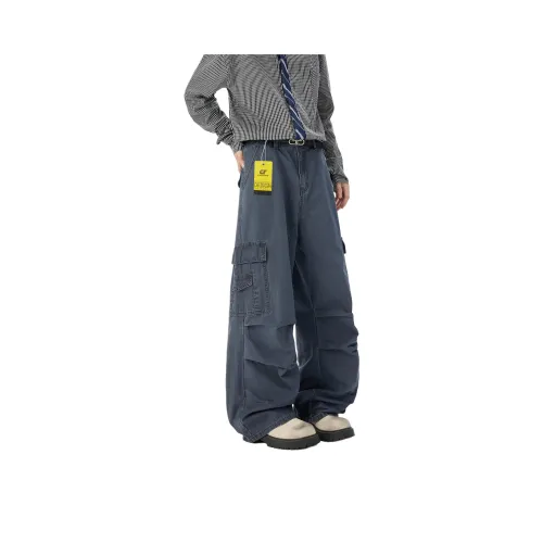 CTIDESTRAW Чернила Синий[CT] Мужские Повседневные Штаны