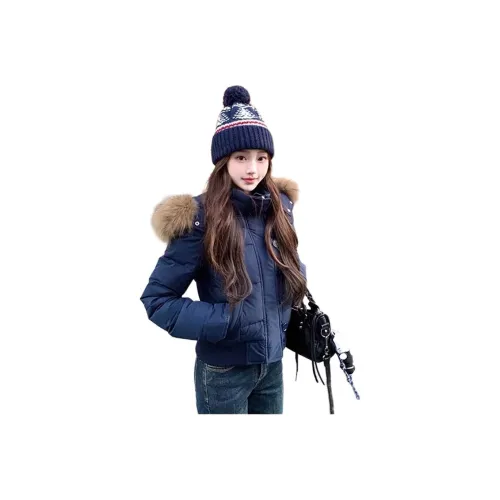 LANGQING Темно-синий женский пуховик